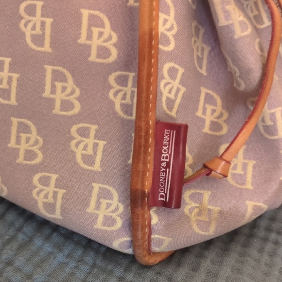 Dooney & Bourke Purple and White Logo Tote - Picture 2 of 5